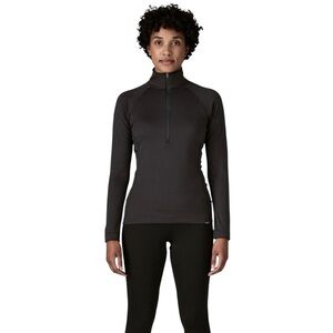 Patagonia Capilene charcoal grey ¼ zip top size L